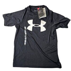 Under Armour Boys Size XS Black Heatgear Short Sleeve T shirts Keep Cool Active